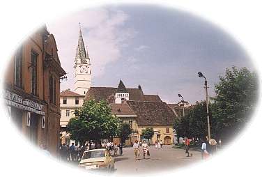  Mediasch. Reges Leben im Zentrum'