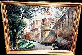 Stadtringmauer auf der Allee in Mediasch