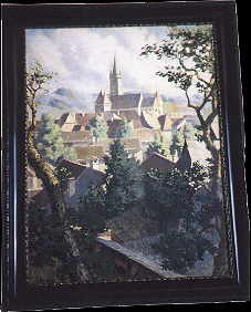 Das Kirchencastell von Mediasch, aus der Waffenschmiedgasse gesehen (von der Schie&szlig;statt)